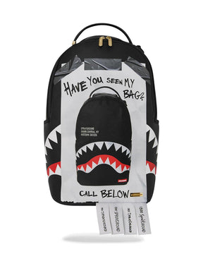SPRAYGROUND Zaino Missing Bag Flyer Dlxsv Nero/Bianco