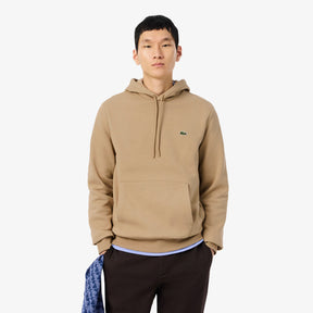 LACOSTE Felpa Con Cappuccio Felpata Basic Beige Scuro
