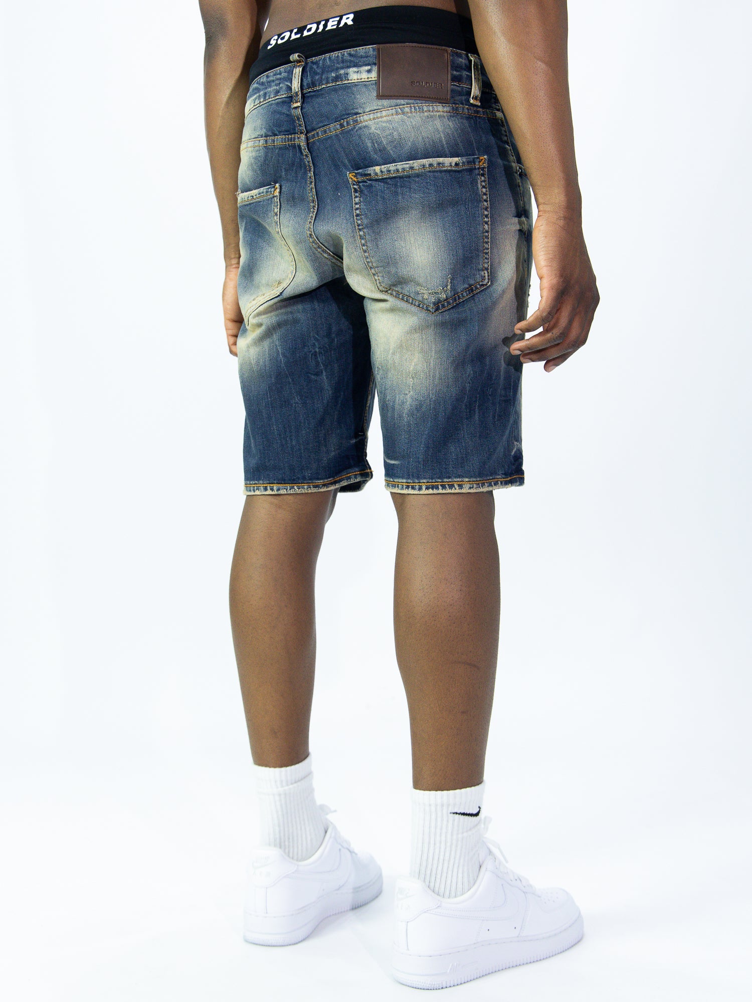 SOLDIER Bermuda Jeans Sabbiato In Denim Classico