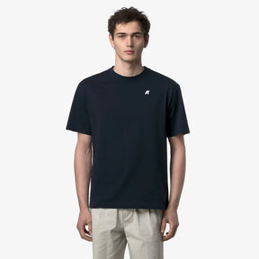 K-WAY T-Shirt Solo Jersey Triangle Blu