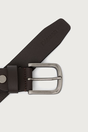 BLAUER Cintura In Pelle Marrone Con Fibbia In Metallo