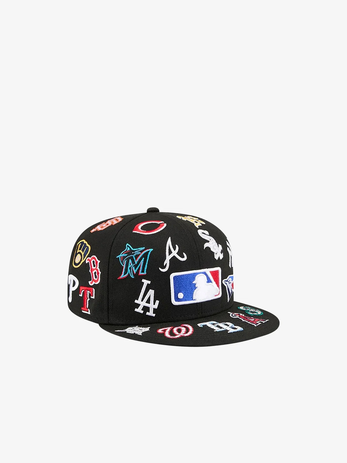 New Era NEW ERA Cappello Con Visiera Piatta 59Fifty Fitted Nero Multilogo - foto 2 - Tommaseo Clothing