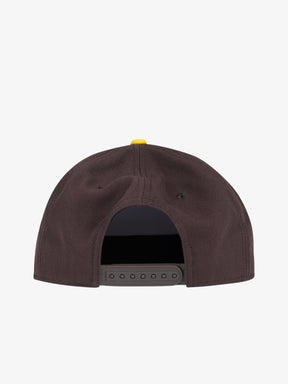NIKE Cappello con visiera piatta san diego padres Marrone/Giallo Con Logo Ricamato