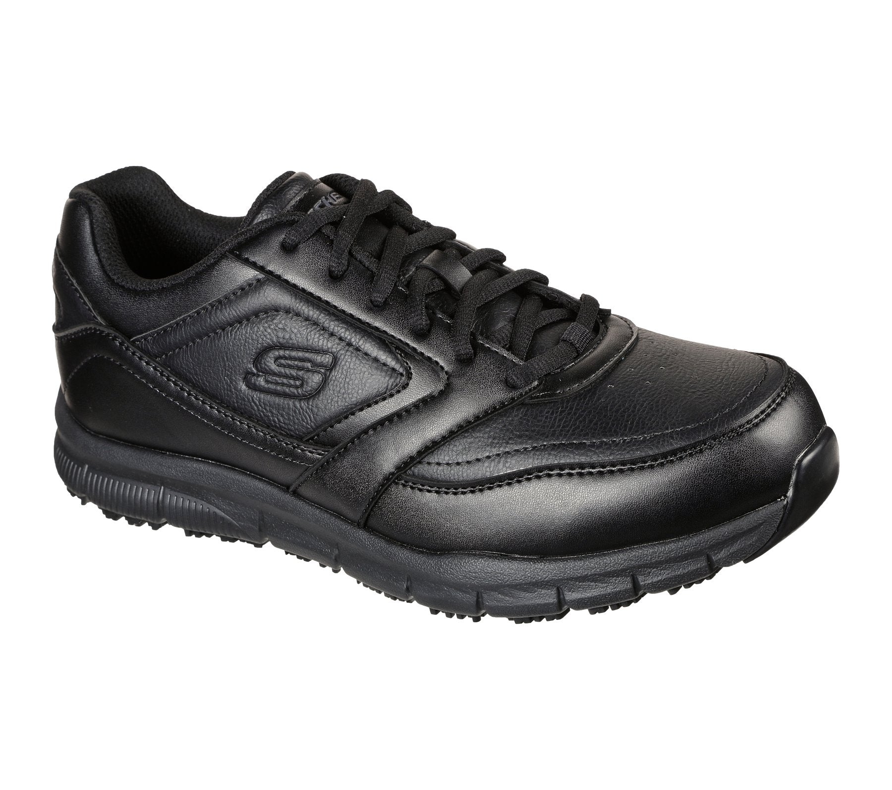 7756EC/BLK Skechers Work Slip Resistent Relaxed Fit Nero 26/27