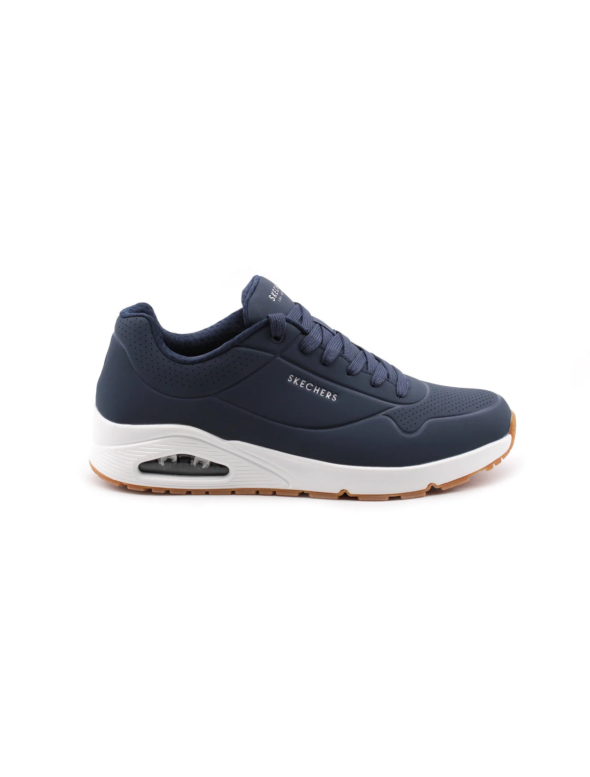 52358 NVY Skechers Uno Stand On Air Sneaker Unisex Blu