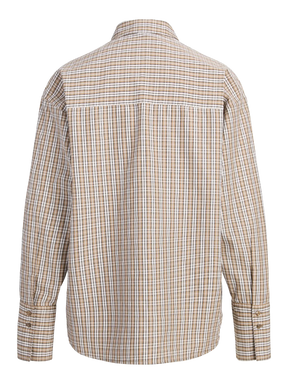 JJXX Donna Jxcaro Camicia A Quadri beige  AW26