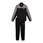 PUMA Tuta In Microfibra Con Zip Nero/Grigio