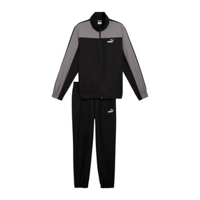 PUMA Tuta In Microfibra Con Zip Nero/Grigio