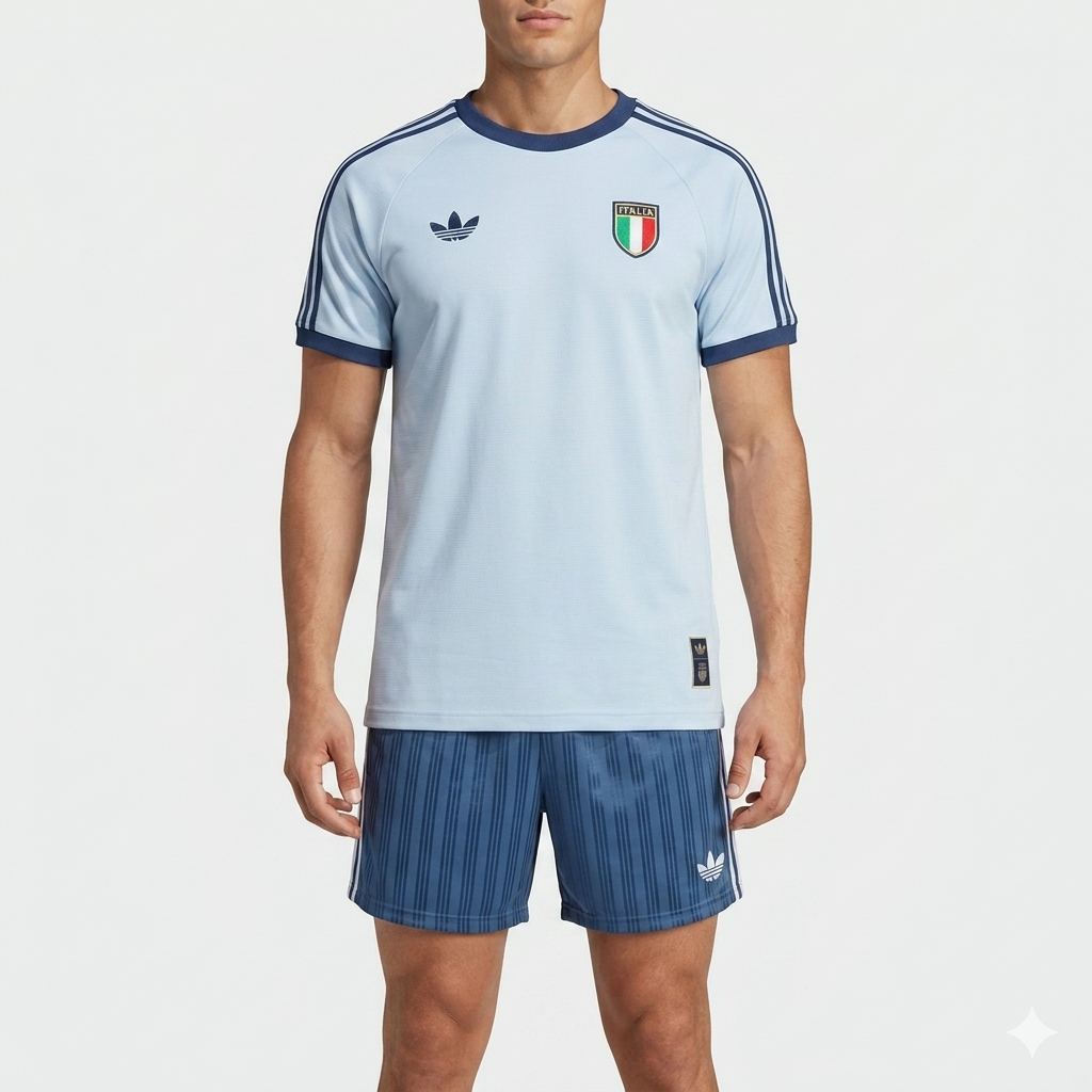Adidas Completino Italia Uomo Celeste Blu