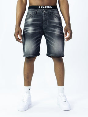 SOLDIER Bermuda Jeans In Denim Grigio Cemento