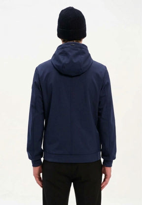 MORE Giubbotto Murray Con Pelliccia Interna e Cappuccio Blu