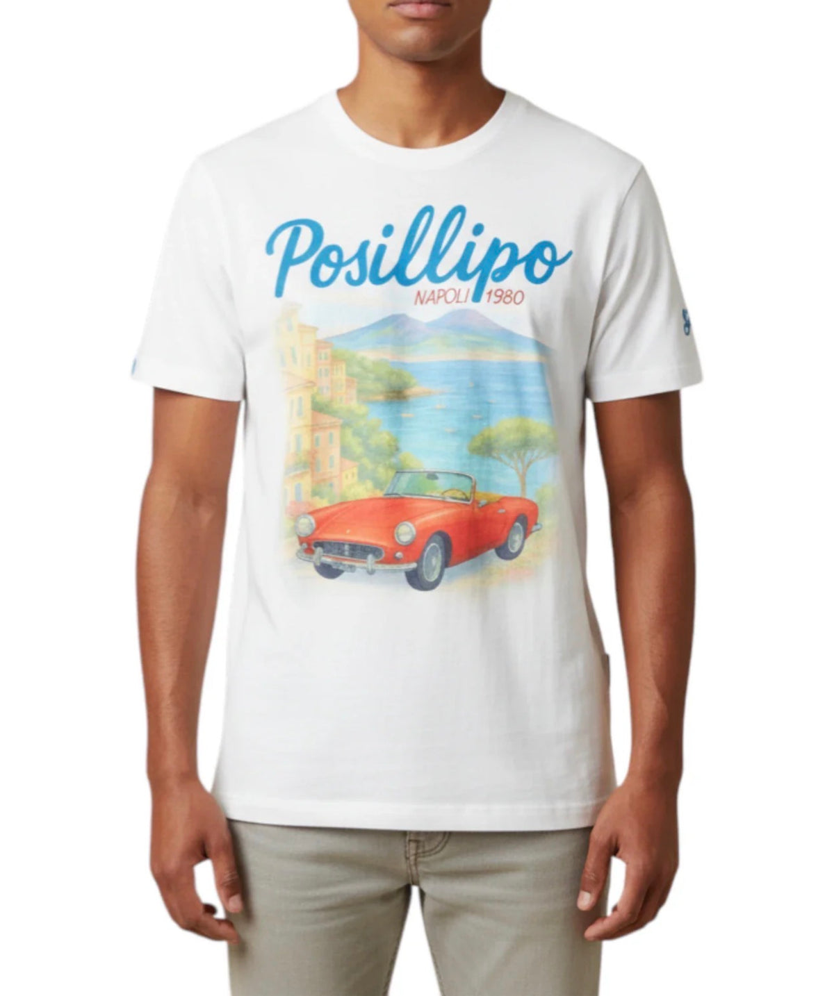 SAINT BARTH T-shirt Denver Posillipo Con Stampa Bianca