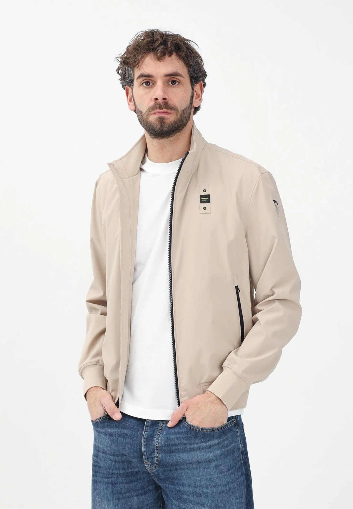 BLAUER Antivento Senza Cappuccio Beige