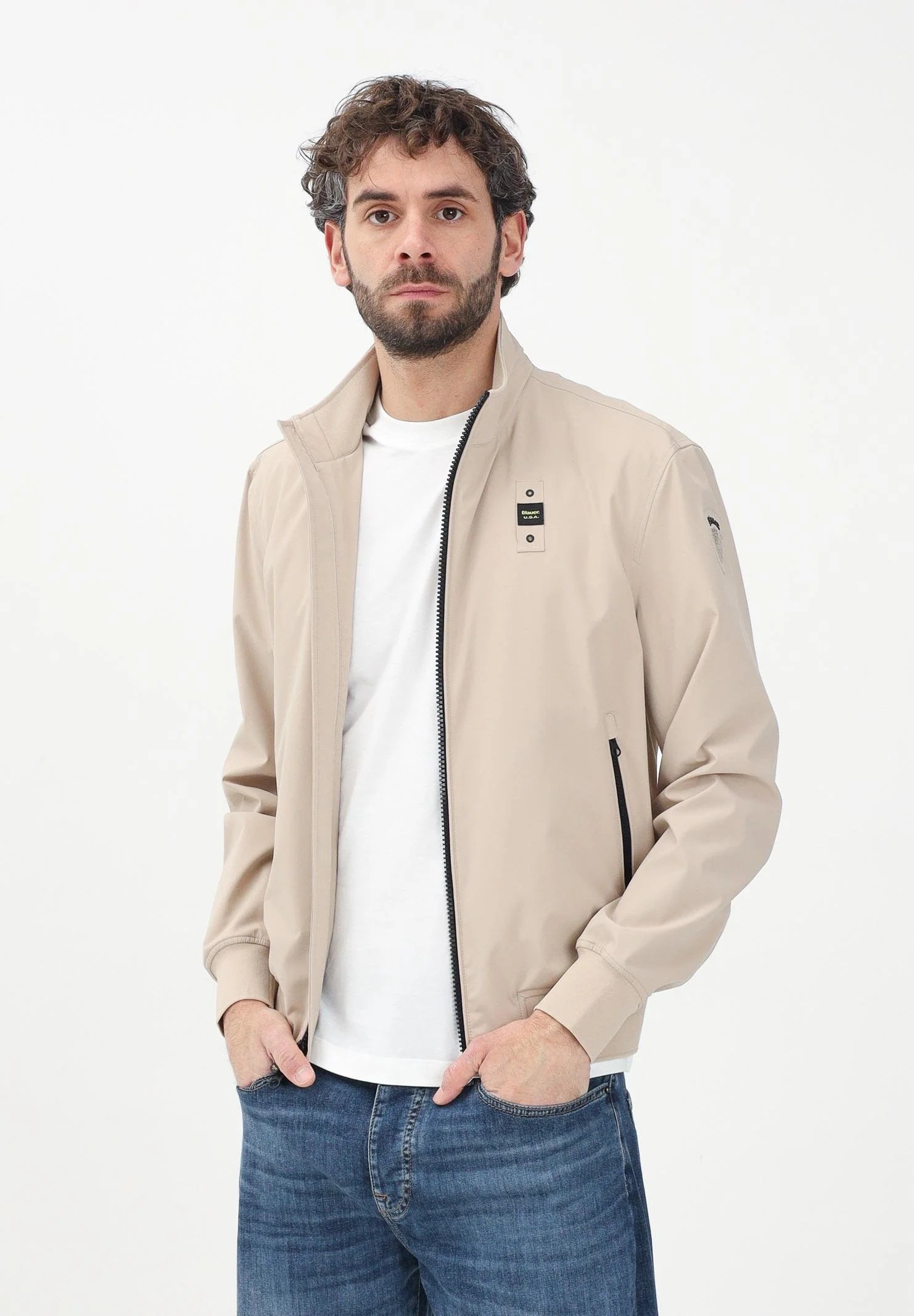 BLAUER Antivento Senza Cappuccio Beige