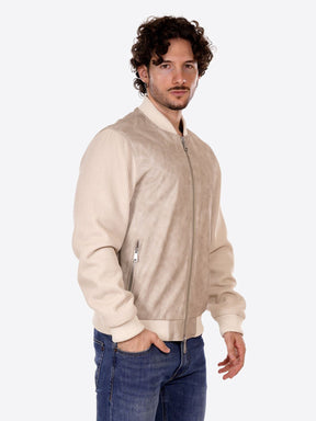 GIANNI LUPO Giacca Manica A Costine Beige