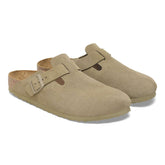 BIRKENSTOCK Birkenstock Boston Ciabatta Unisex Kaki Camoscio - ciabatte - Tommaseo Clothing