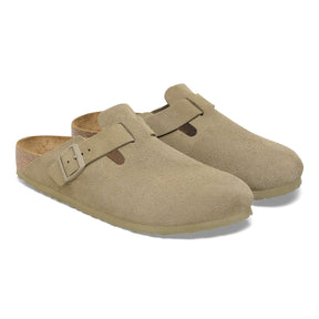 BIRKENSTOCK Birkenstock Boston Ciabatta Unisex Kaki Camoscio - ciabatte - Tommaseo Clothing