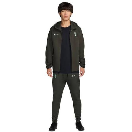 NIKE Tuta Tech Tottenham Con Zip e Cappuccio Verde