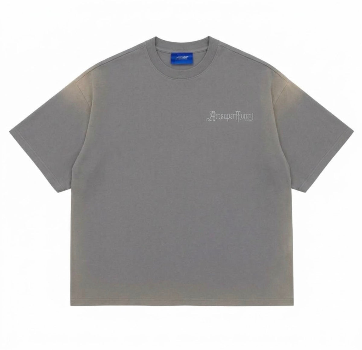ART SUPER MONEY T-Shirt T-BAR Con Stampa e Strass Retro Iron