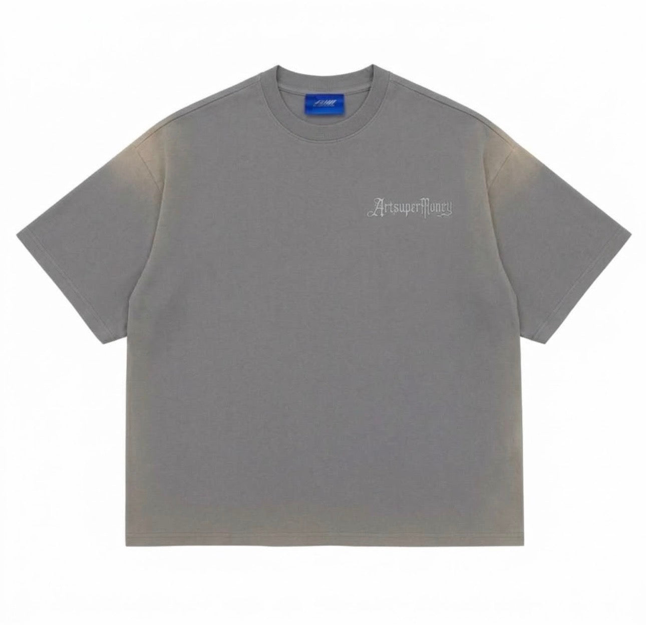 ART SUPER MONEY T-Shirt T-BAR Con Stampa e Strass Retro Iron