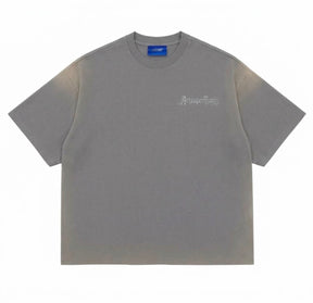 ART SUPER MONEY T-Shirt T-BAR Con Stampa e Strass Retro Iron