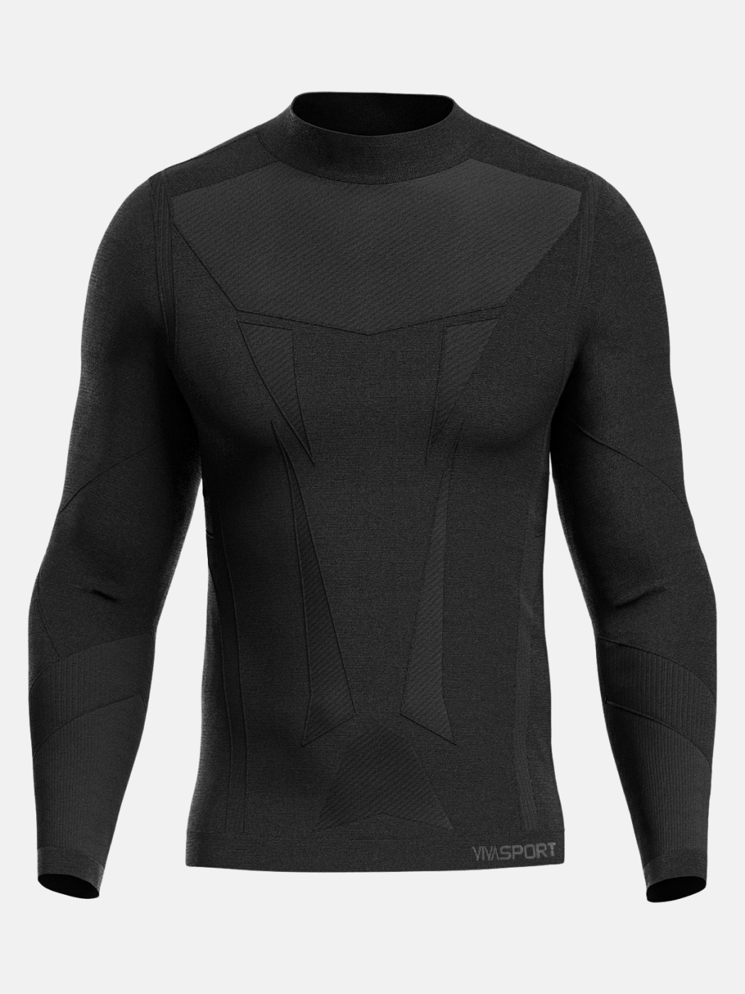VIVASPORT Maglia Termica a Maniche Lunghe SENIOR Nero