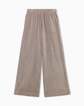 EMPORIO ARMANI Tuta Completa Con Zip e Cappuccio In Velluto Donna Beige Chiaro