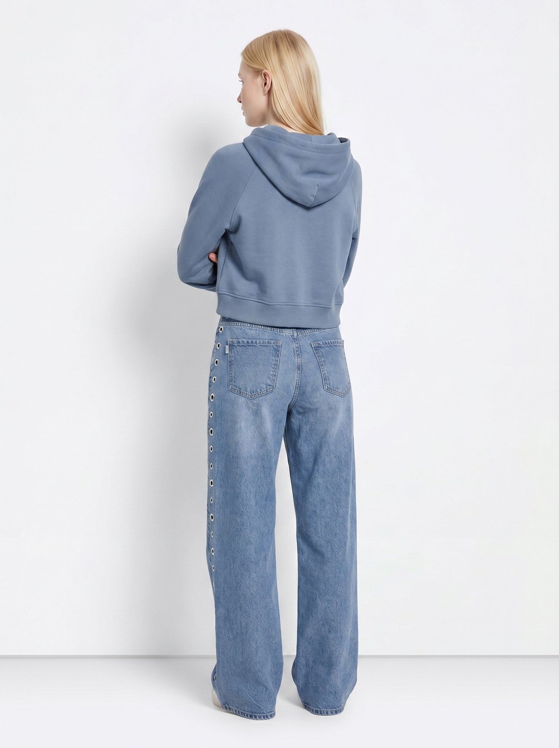 Tiffosi Figo_2 Felpa Celeste Donna AW26