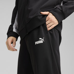 PUMA Tuta Completa Con Zip Acetata Nero/Bianco