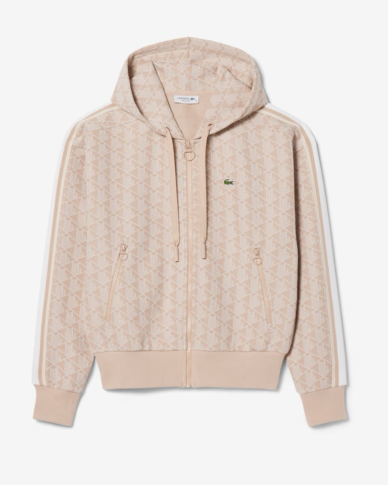 LACOSTE Tuta Monogram Donna Panna