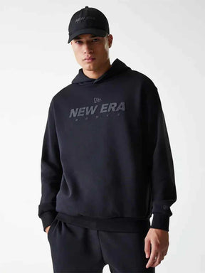 NEW ERA Tuta Felpata Con Cappuccio Pant. Fondo Largo Nera 25/26