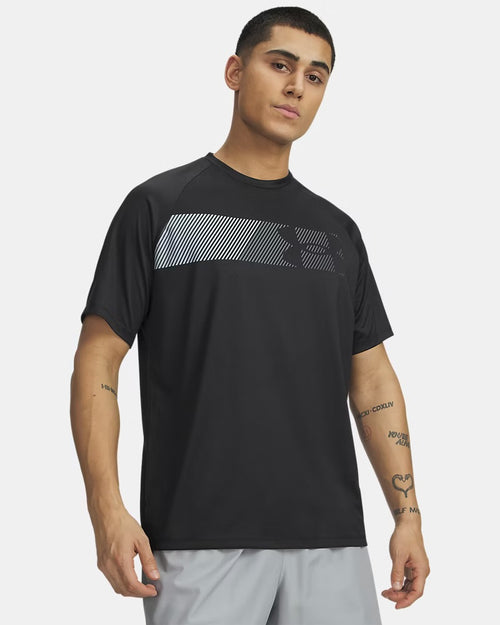 UNDER ARMOUR T-Shirt Tech Graphic Con Stampa Nera