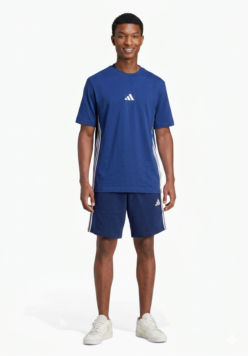 ADIDAS Performance Completino T-Shirt+Pantaloncino Basic Con logo Blu