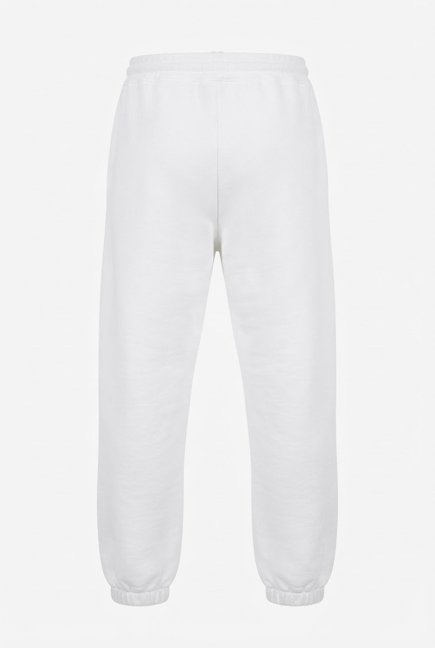 COUNTY OF MILAN Pantalone Di Tuta Marcelo Burlon Bianca Logo Piccolo Nero