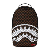 SPRAYGROUND Zaino Brown ad Cream Drip Check Limited Edition Marrone/Bianco