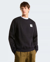 THE NORTH FACE Felpa Girocollo Con Logo Quadrato Nero/Bianco