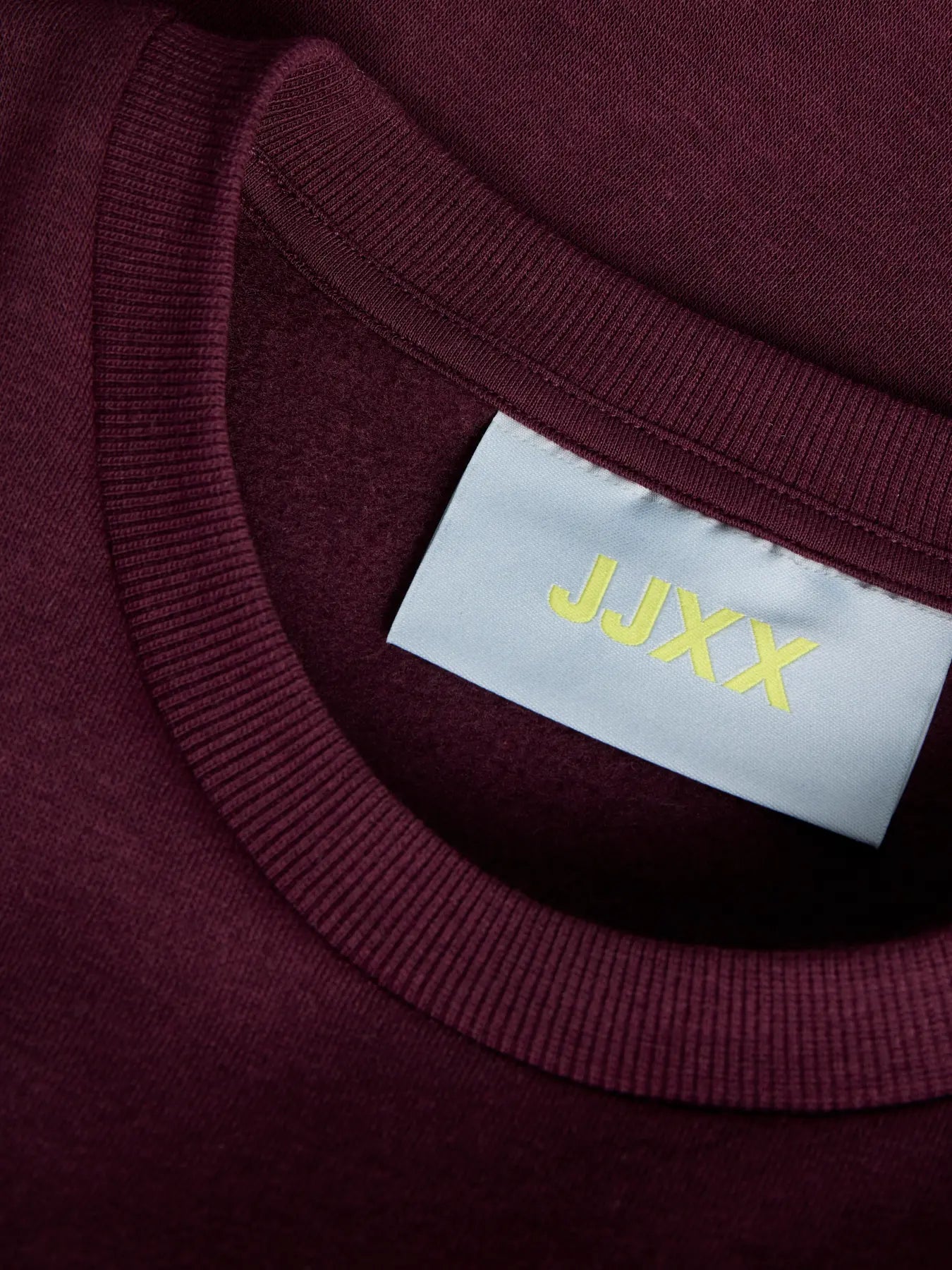 JJXX Jxtantum Terry Patch Felpa Girocollo Prugna donna AW26