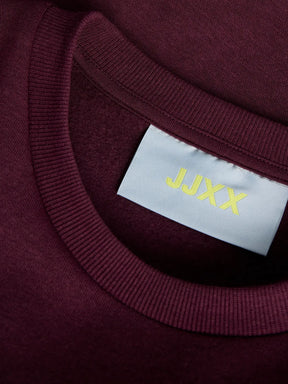 JJXX Jxtantum Terry Patch Felpa Girocollo Prugna donna AW26