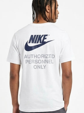 NIKE Completino T-Shirt Bianca/Blu e Pantaloncino Grigio
