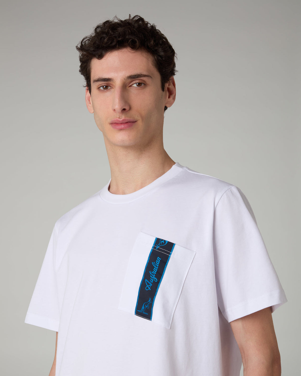 AUSTRALIAN Completino T-Shirt e Pantaloncino Bianco/Blu SS26