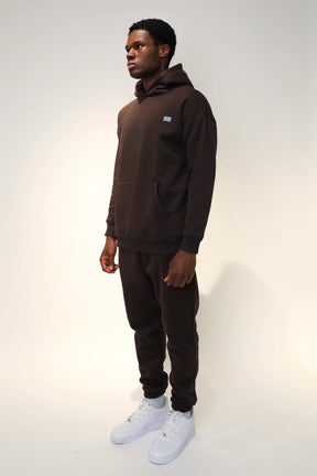 SOLDIER Tuta Felpata Con Cappuccio Marrone