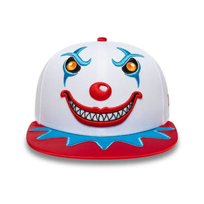 NEW ERA Cappello 59Fifty Collaborazione One Piece Clown Face Visiera Piatta Con Dettagli Ricamati Bianco/Rosso/Azzurro