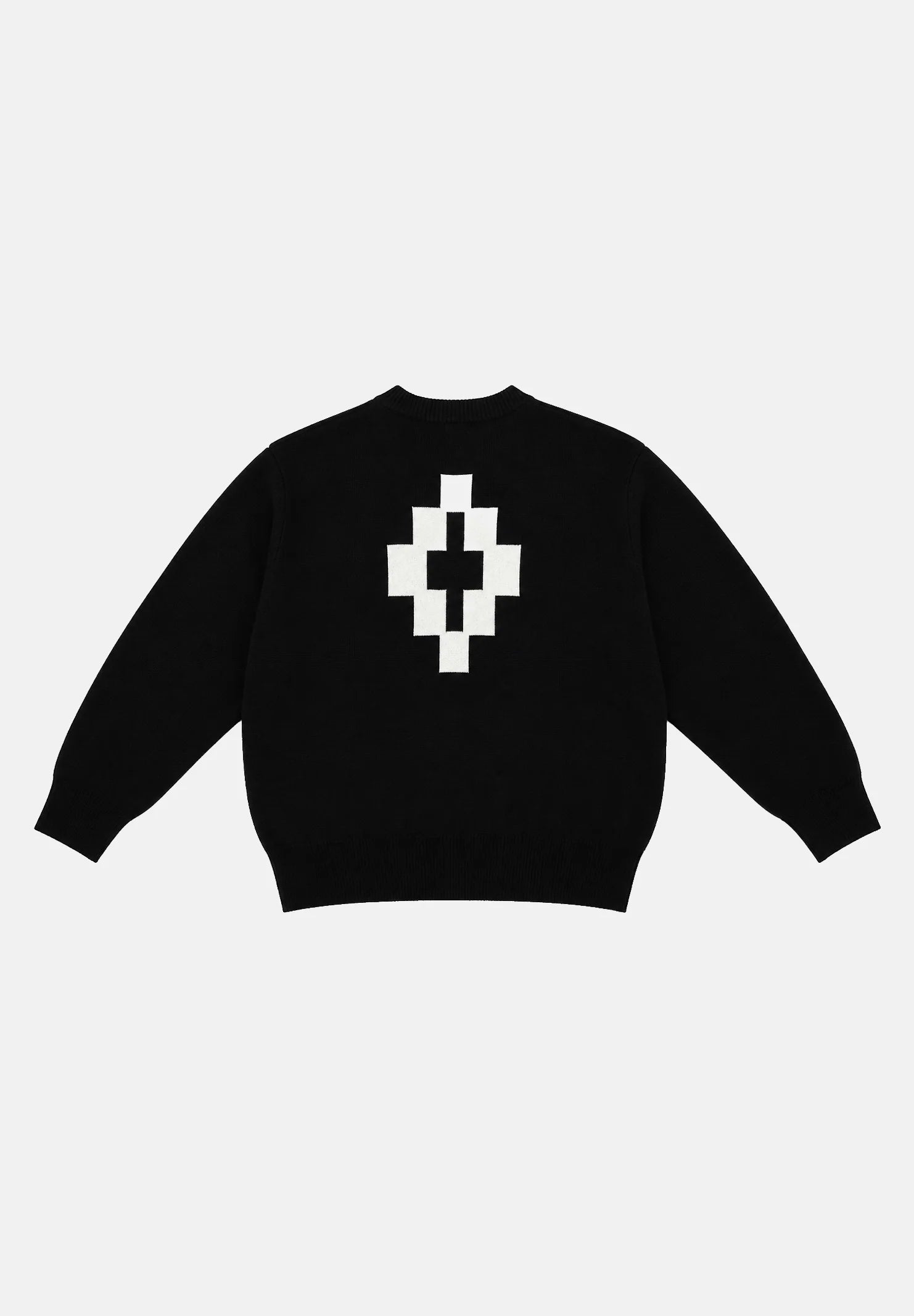COUNTY OF MILAN Maglione Marcelo Burlon Nero Logo Frontale E Logo Retro