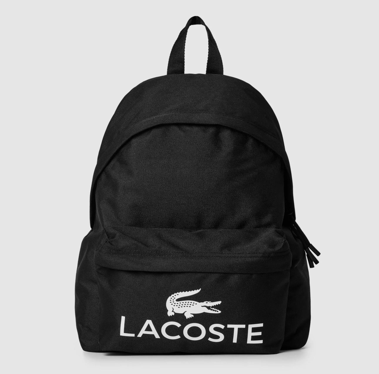 LACOSTE Zaino in Tessuto Con Logo Nero