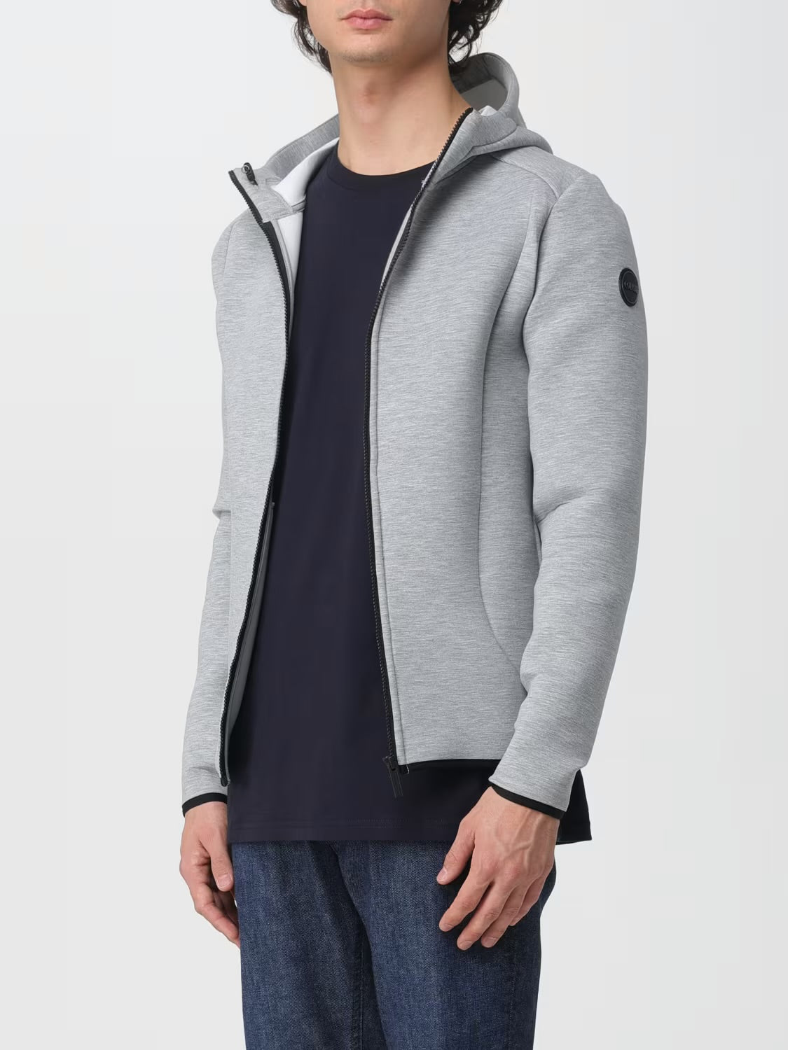 Colmar Felpa In Neoprene Con Cappuccio Grigio