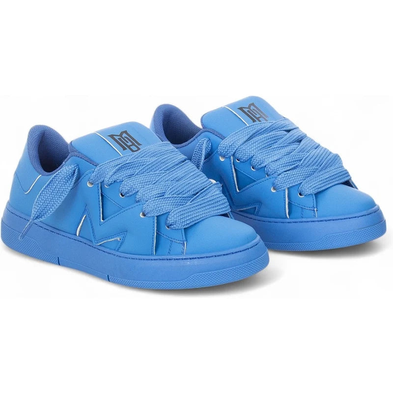 BRIAN MILLS Sneakers in Pelle Made in Italy Mod. LaFrance Celeste