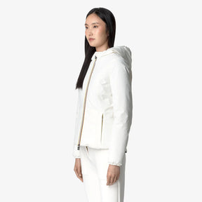 K-WAY DONNA GIUBBOTTO LYLY WARM DOUBLE FACE NERO-BIANCO 25/26