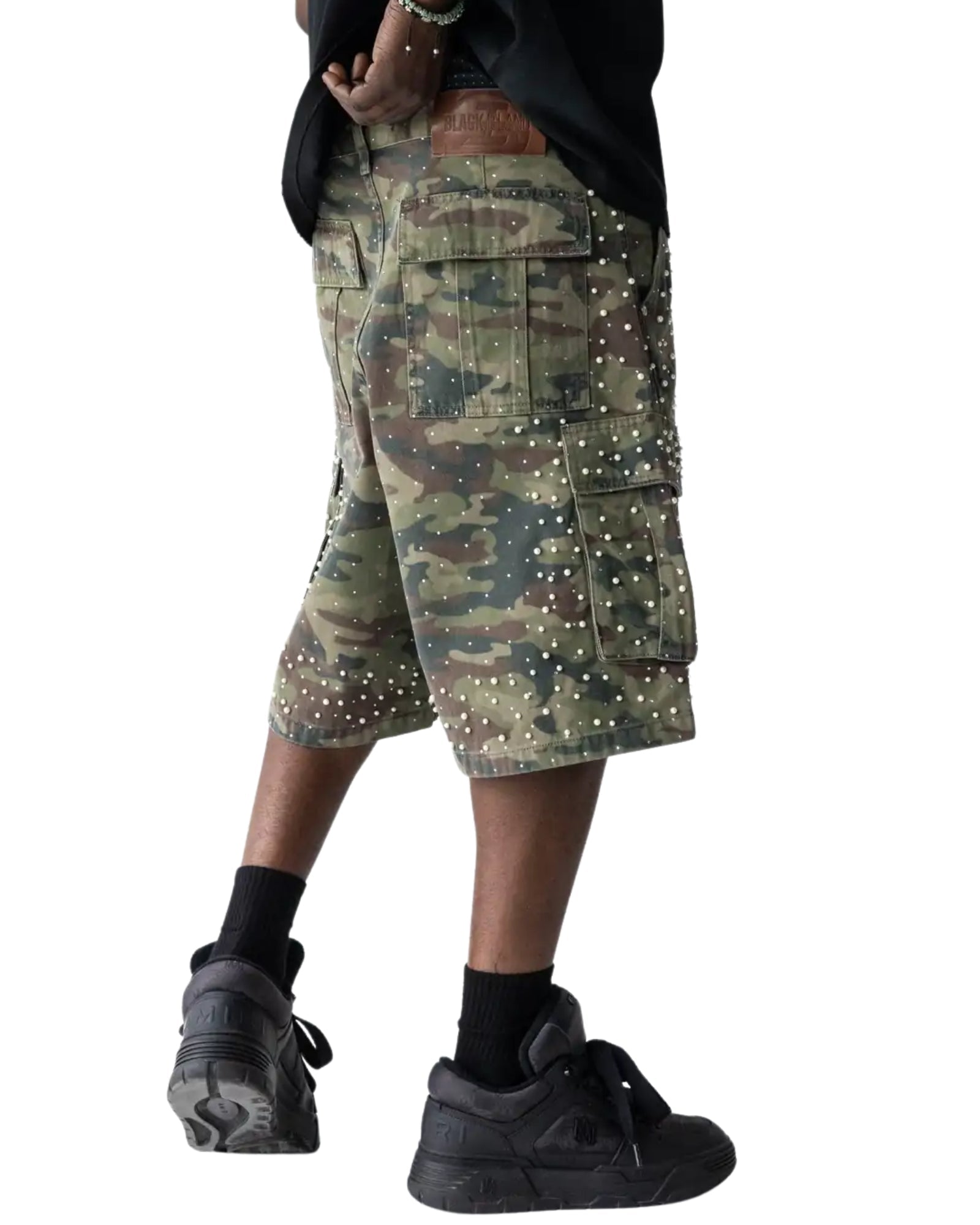 BLACK ISLAND Bermuda Jeans Camo