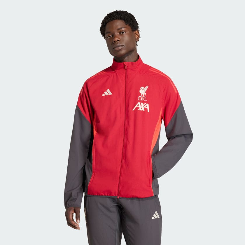 Adidas Tuta Completa Liverpool Uomo Rossa Grigia