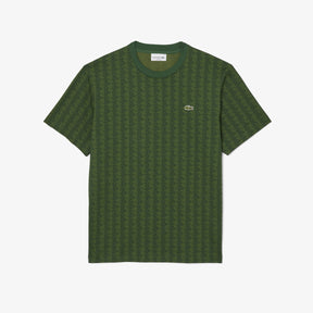 LACOSTE T-Shirt Monogram Verde